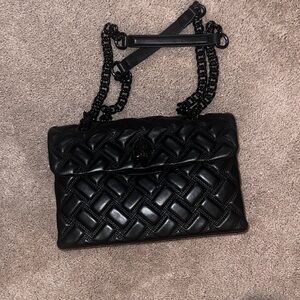 Kurt Geiger Black Quilted Crossbody Bag